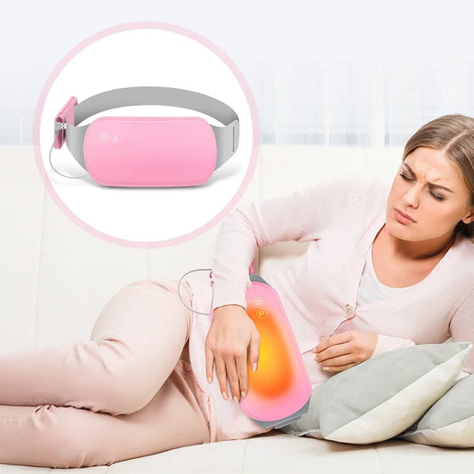 Verwarmde Massagegordel voor Menstruatiepijn - Comfortabel en Ontspannend met Warmte en Vibratie